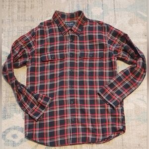 Filson Scout Plaid Shirt. Size Med. Red/Black/Brown. EUC